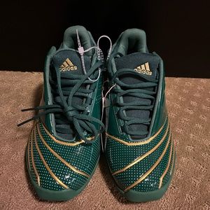 Adidas T-Mac 2.0 Restomod SVSM Green Gold Lebron Basketball Shoes FY9931